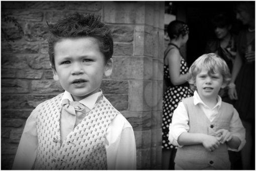 Two Little Boys at Wedding